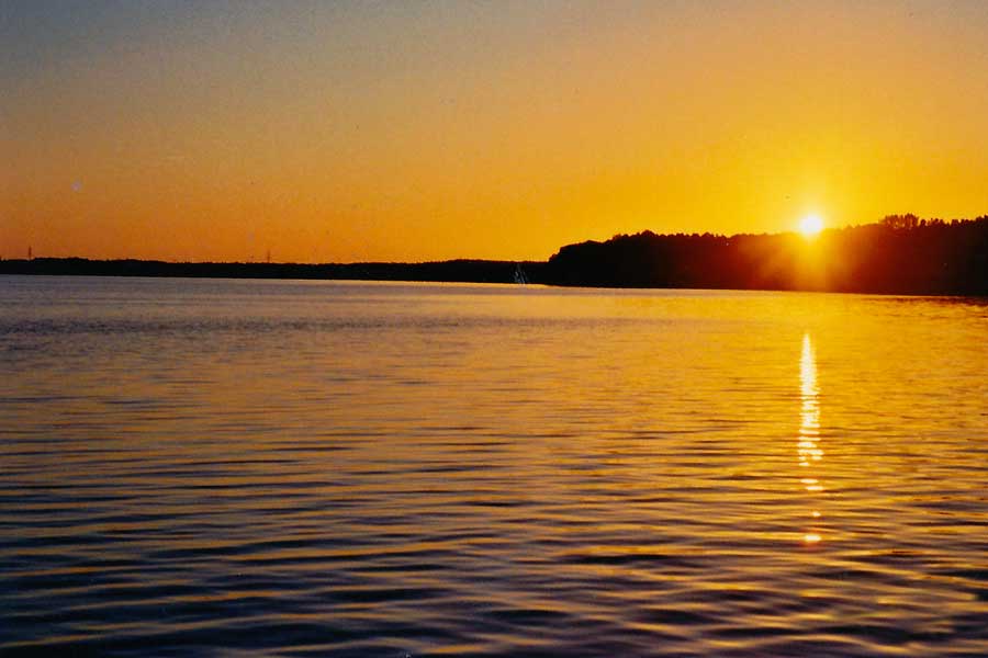 ...und endlich auch der Sonnenuntergang